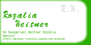 rozalia weitner business card