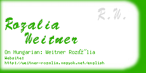 rozalia weitner business card